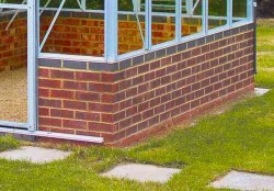 Dwarf Wall Greenhouse Bases - Supplied and Built