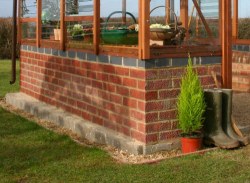 Dwarf Wall Greenhouse Bases - Supplied and Built