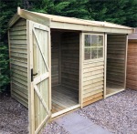 Side Door Apex Shed 933 - External Storage Area