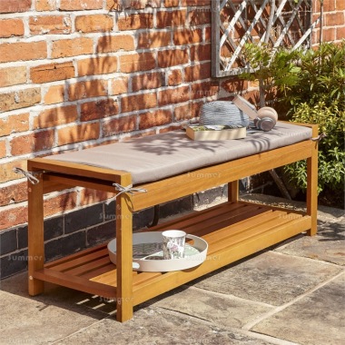 2 Seater Hardwood Bench 961 - Seat Cushion Included, FSC® Certified 2 Seater Hardwood Bench 961 - Seat Cushion Included, FSC® Certified