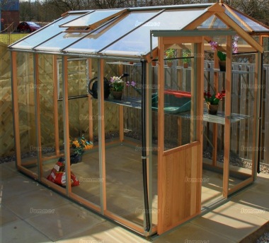 Cedar Greenhouse 321 - Aluminium Hybrid