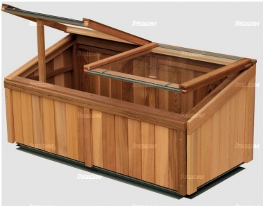 Toughened Glass Cedar Cold Frame 723 - Cladding Panels Toughened Glass Cedar Cold Frame 723 - Cladding Panels