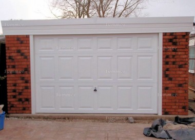 Brick Pent Double Concrete Garage 364 - PVCu Windows and Fascias