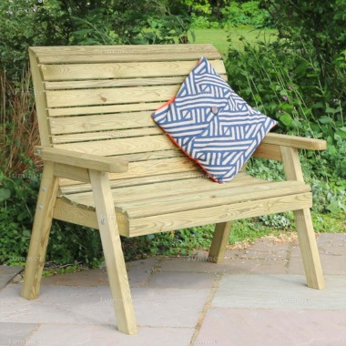 High Back 2 Seater Bench 837 - Pressure Treated, PEFC Certified High Back 2 Seater Bench 837 - Pressure Treated, PEFC Certified