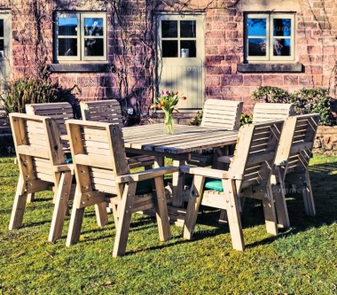 8 Seater Dining Set 659 - Pressure Treated, Armchairs