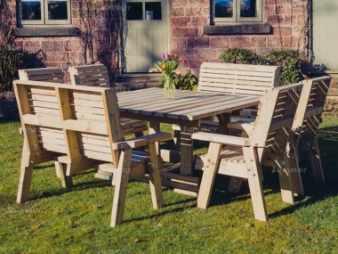 8 Seater Dining Set 661 - Pressure Treated, Benches