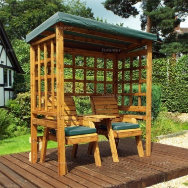 Garden Arbour 528 - Double Seat, Showerproof Canopy, Fully Assembled, FSC® Certified Garden Arbour 528 - Double Seat, Showerproof Canopy, Fully Assembled, FSC® Certified