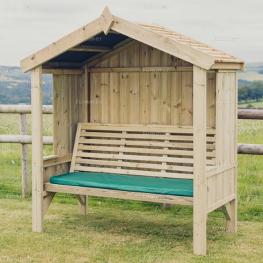 Arbour Rmt Pressure Treated Arbour 901 - Apex Roof, Fully Boarded