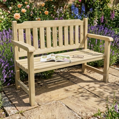 2 Seater Bench 209 - Traditional Design, Pressure Treated 2 Seater Bench 209 - Traditional Design, Pressure Treated