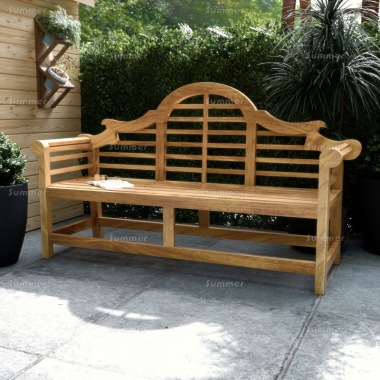 Teak Garden Bench 166 - Lutyens Design, Fully Assembled