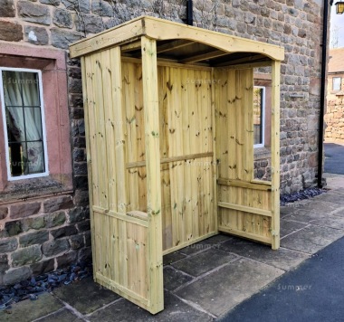 Pressure Treated Shelter 932 - Polycarbonate Roof, Fully Boarded Pressure Treated Shelter 932 - Polycarbonate Roof, Fully Boarded