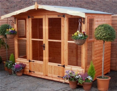 Apex Summerhouse 10 - Low Level Glazing, Double Door, Fitted Free Apex Summerhouse 10 - Low Level Glazing, Double Door, Fitted Free