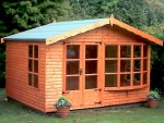 Apex Summerhouse 12 - Low Level Glazing, Double Door, Fitted Free
