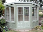 Corner Summerhouse 516 - Leaded Glass Corner Summerhouse 516 - Leaded Glass