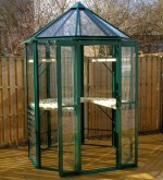 Aluminium Octagonal Greenhouse 601 - Toughened Glass Aluminium Octagonal Greenhouse 601 - Toughened Glass