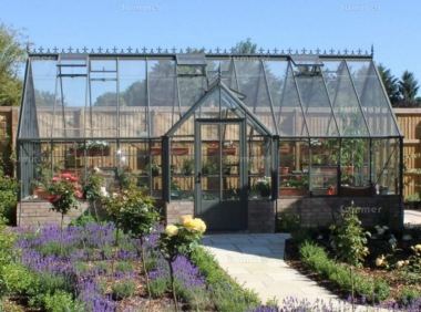 Dwarf Wall Aluminium Orangery 741 - Valley Roof, Box Section Dwarf Wall Aluminium Orangery 741 - Valley Roof, Box Section