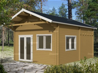 Three Room Apex Log Cabin 505 - Large Panes, Double Glazed, Loft Area Three Room Apex Log Cabin 505 - Large Panes, Double Glazed, Loft Area