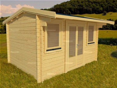 Side Door Apex Log Cabin 565 - Double Glazed Side Door Apex Log Cabin 565 - Double Glazed
