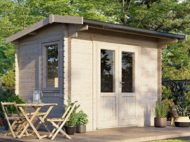 28mm Side Door Apex Log Cabin 947 - Double Glazed 28mm Side Door Apex Log Cabin 947 - Double Glazed