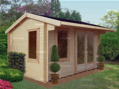 Side Door Apex Log Cabin 233 - Large Panes, FSC® Certified Side Door Apex Log Cabin 233 - Large Panes, FSC® Certified
