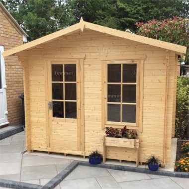 Georgian Apex Single Door Log Cabin 239 - FSC® Certified Georgian Apex Single Door Log Cabin 239 - FSC® Certified