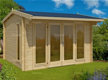 Side Door Apex Log Cabin 273 - Double Glazed, FSC® Certified Side Door Apex Log Cabin 273 - Double Glazed, FSC® Certified
