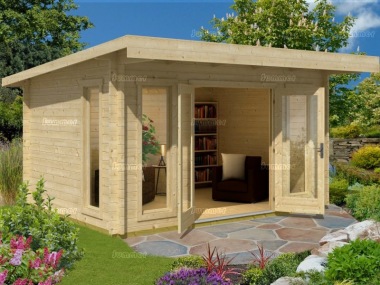 Pent Roof Log Cabin 527 - Double Glazed, FSC® Certified Pent Roof Log Cabin 527 - Double Glazed, FSC® Certified