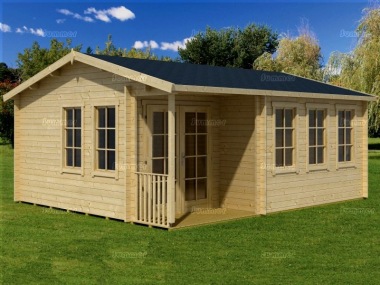 Two Room Side Door Apex Log Cabin 542 - Double Glazed, FSC® Certified Two Room Side Door Apex Log Cabin 542 - Double Glazed, FSC® Certified