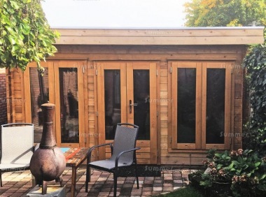 Double Glazed Log Cabin 601 - Large Panes, EPDM Roof Double Glazed Log Cabin 601 - Large Panes, EPDM Roof