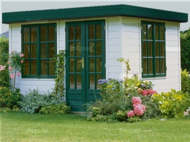 Georgian Double Glazed Log Cabin 300 - Bespoke, EPDM Roof Georgian Double Glazed Log Cabin 300 - Bespoke, EPDM Roof