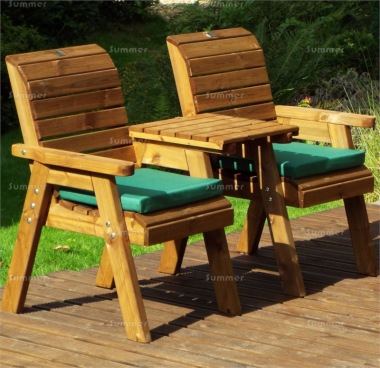 2 Seater Companion Set 451 - Square Tray, Cushions, Fully Assembled, FSC® Certified 2 Seater Companion Set 451 - Square Tray, Cushions, Fully Assembled, FSC® Certified