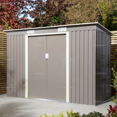 Pent Metal Shed 509 - Galvanized Steel Pent Metal Shed 509 - Galvanized Steel