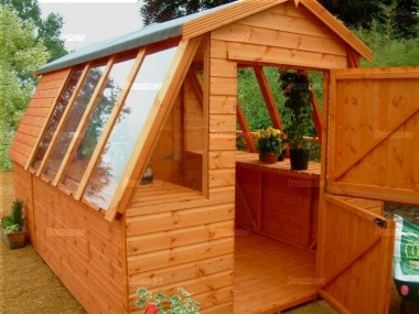 Potting Shed 603 - Apex Roof, Shiplap, All T and G, Fitted Free Potting Shed 603 - Apex Roof, Shiplap, All T and G, Fitted Free