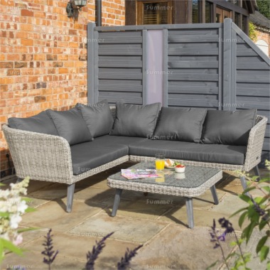 6 Seater Rattan Corner Lounge Set 433 - 6.5mm Half Round Wicker 6 Seater Rattan Corner Lounge Set 433 - 6.5mm Half Round Wicker