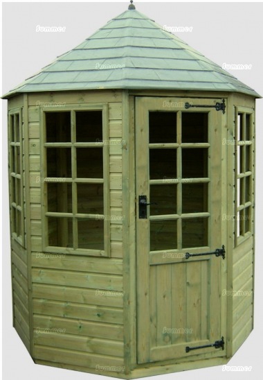Georgian Octagonal Summerhouse 229 - Slate Effect Roof Georgian Octagonal Summerhouse 229 - Slate Effect Roof
