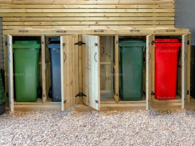 Pressure Treated Wheelie Bin Store 734 - 140L, 180L, 240L, FSC® Certified Pressure Treated Wheelie Bin Store 734 - 140L, 180L, 240L, FSC® Certified