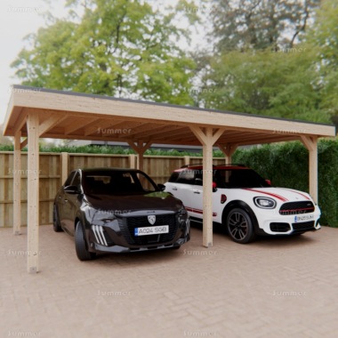 Wooden Carport 508 - EPDM Roof Wooden Carport 508 - EPDM Roof