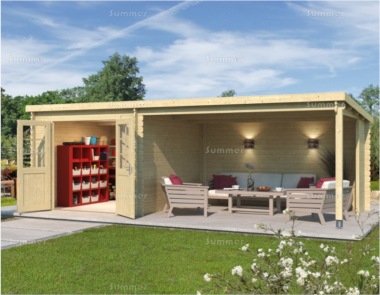 Pent Roof Gazebo 609 - Integral Summerhouse, PEFC Certified Pent Roof Gazebo 609 - Integral Summerhouse, PEFC Certified