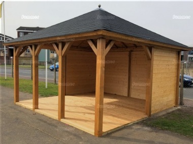 Wooden Gazebo 331 - Hipped Roof, Felt Tiles