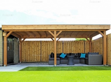 Wooden Gazebo 508 - Pent Roof