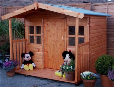 Verandah Playhouse 11 - Shiplap, Joinery Door, Fitted Free Verandah Playhouse 11 - Shiplap, Joinery Door, Fitted Free
