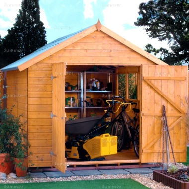 Shiplap Double Door Apex Shed 334 - T and G Floor, FSC® Certified Shiplap Double Door Apex Shed 334 - T and G Floor, FSC® Certified
